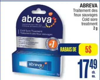 Jean Coutu ABREVA Cold sore treatment offer
