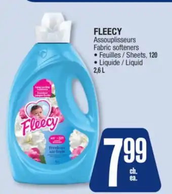 Jean Coutu FLEECY Fabric softeners offer