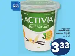 Marché Bonichoix ACTIVIA PROBIOTIC YOGURT offer