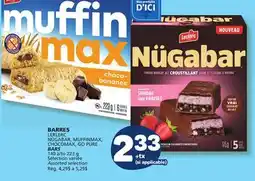 Marché Bonichoix LERLERC NÜGABAR, MUFFINMAX, CHOCOMAX, GO PURE BARS offer