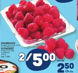 Marché Bonichoix RASPBERRIES offer