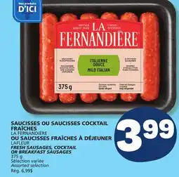 Marché Bonichoix FRESH SAUSAGES, COCKTAIL OR BREAKFAST SAUSAGES offer