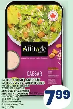 Marché Bonichoix LETTUCE OR LETTUCE MIX WITH TOPPINGS offer