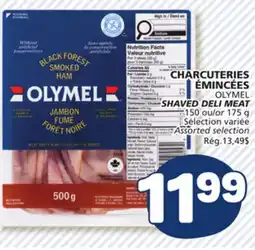 Marché Bonichoix OLYMEL SHAVED DELI MEAT offer