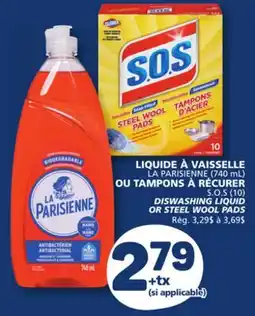Marché Bonichoix DISWASHING LIQUID OR STEEL WOOL PADS offer