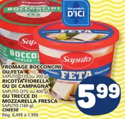 Marché Bonichoix TRECCE DI MOZZARELLA FRESCA OR SAPUTO (160 g) CHEESE offer