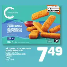 Marché Bonichoix COMPLIMENTS FROZEN BREADED FISH STICKS offer