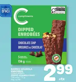 Marché Bonichoix COMPLIMENTS DIPPED GRANOLA BARS offer