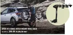Canadian Tire APEX XT 4-BIKE HITCH-MOUNT BIKE RACK offer