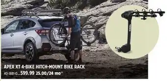 Canadian Tire APEX XT 4-BIKE HITCH-MOUNT BIKE RACK offer