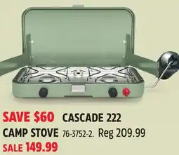 Canadian Tire CAMP STOVE offer