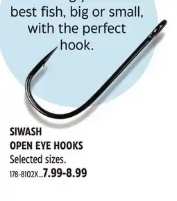 Canadian Tire SIWASH OPEN EYE HOOKS offer