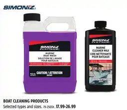 Canadian Tire BOAT CLEANING PRODUCTS offer
