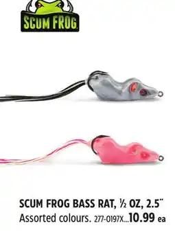 Canadian Tire SCUM FROG BASS RAT 1⁄2 OZ, 2.5˝ offer