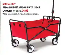Canadian Tire SEINA FOLDING WAGON UP TO 150-LB CAPACITY offer