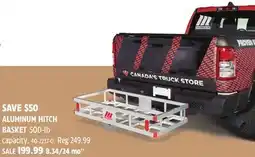 Canadian Tire ALUMINUM HITCH BASKET offer