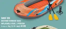 Canadian Tire BESTWAY KONDOR 3000 INFLATABLE BOAT, 2-PERSON offer