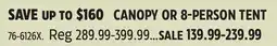 Canadian Tire CANOPY OR 8-PERSON TENT offer