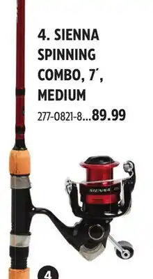 Canadian Tire SIENNA SPINNING COMBO, 7´, MEDIUM offer