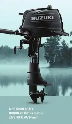Canadian Tire 6 HP SHORT SHAFT OUTBOARD MOTOR offer