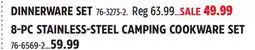 Canadian Tire 8-PC STAINLESS-STEEL CAMPING COOKWARE SET offer