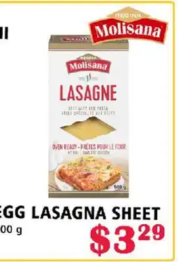 MVR Cash & Carry REGINA MOLISANA SPECIALTY EGG PASTA offer
