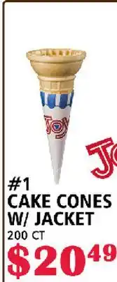 MVR Cash & Carry 1 CAKE CONES W/ JACKET offer