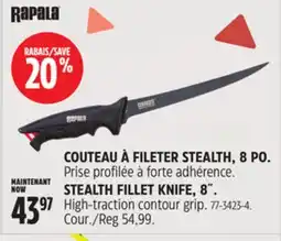 Canadian Tire COUTEAU À FILETER STEALTH, 8PO RAPALA offer