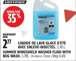 Canadian Tire LIQUIDE DE LAVE-GLACE D'ÉTÉ AVEC ENLÈVE-INSECTES CERTIFIED offer