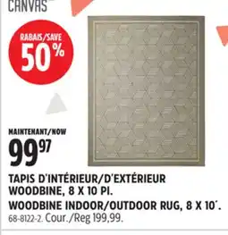 Canadian Tire TAPIS D'INTÉRIEUR/D'EXTÉRIEUR WOODBINE, 8 X 10PI CANVAS offer