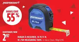 Canadian Tire RUBAN À MESURER MASTERCRAFT offer