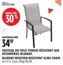Canadian Tire FAUTEUIL EN TOILE TENDUE RÉSISTANT AUX INTEMPÉRIES BLUEBAY FOR LIVING offer