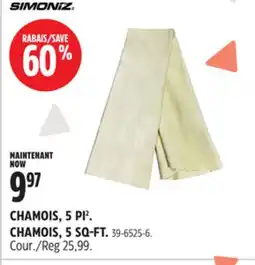 Canadian Tire CHAMOIS, 5PI² SIMONIZ offer