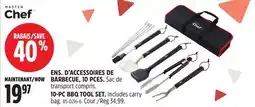 Canadian Tire ENS. D'ACCESSOIRES DE BARBECUE, 10 PCES MASTERCHEF offer