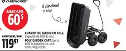 Canadian Tire CHARIOT DE JARDIN EN POLY YARDWORKS offer