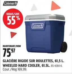 Canadian Tire GLACIÈRE RIGIDE SUR ROULETTES, 61,5L COLEMAN offer