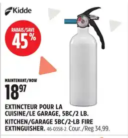 Canadian Tire EXTINCTEUR POUR LA CUISINE/LE GARAGE, 5BC/2LB offer