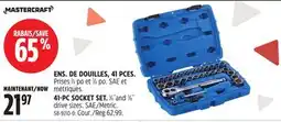 Canadian Tire ENS. DE DOUILLES, 41PCES MASTERCRAFT offer