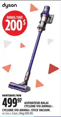 Canadian Tire ASPIRATEUR-BALAI CYCLONE V10 ANIMAL+ DYSON offer