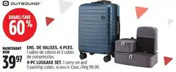 Canadian Tire ENS. DE VALISES, 4PCES OUTBOUND offer