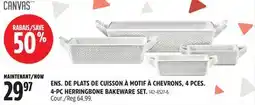 Canadian Tire ENS. DE PLATS DE CUISSON À MOTIF À CHEVRONS, 4PCES CANVAS offer