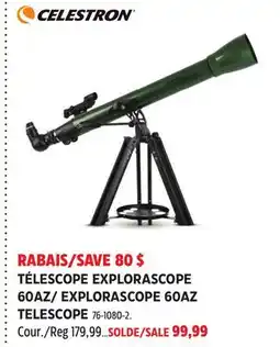 Canadian Tire EXPLORASCOPE 60AZ TELESCOPE offer