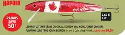 Canadian Tire Rapala FLOATING LURE TRUE NORTH EDITION offer