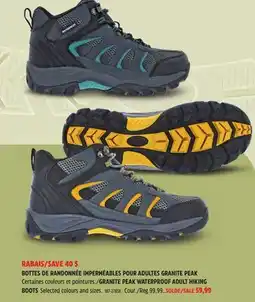 Canadian Tire GRANITE PEAK WATERPROOF ADULT HIKING offer