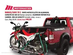 Canadian Tire ALUMINUM MOTORCYCLE CARRIER, 400-LB CAPACITY offer