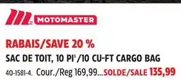 Canadian Tire MOTOMASTER 10 CU-FT CARGO BAG offer