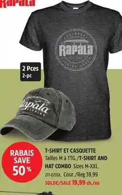 Canadian Tire T-SHIRT AND HAT COMBO offer