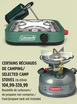 Canadian Tire SELECTED CAMP STOVES offer
