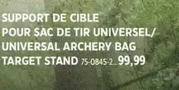 Canadian Tire UNIVERSAL ARCHERY BAG TARGET STAND offer