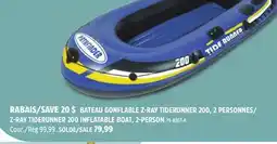 Canadian Tire Z-RAY TIDERUNNER 200 INFLATABLE BOAT, 2-PERSON offer